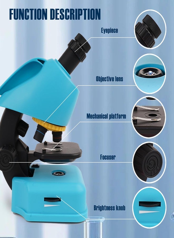 Spectrum Optical Instruments SpectrumOI Compound Microscope for Kids, Microscope for Adults Blue Color - Image 3